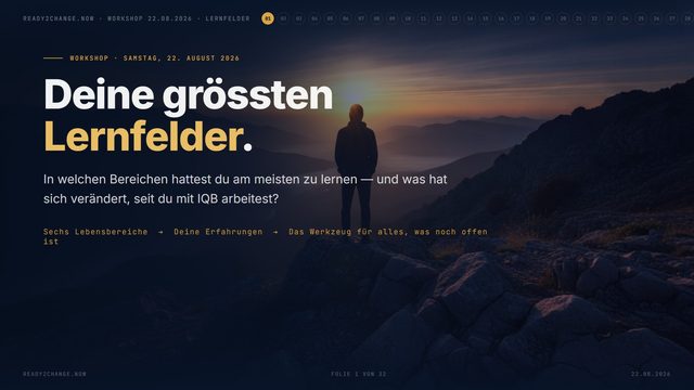 Lernfelder &mdash; erste Folie